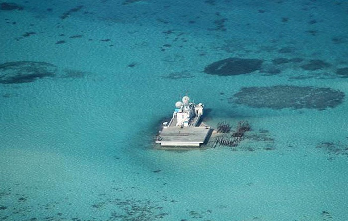 U.S. sees China boosting military presence after island